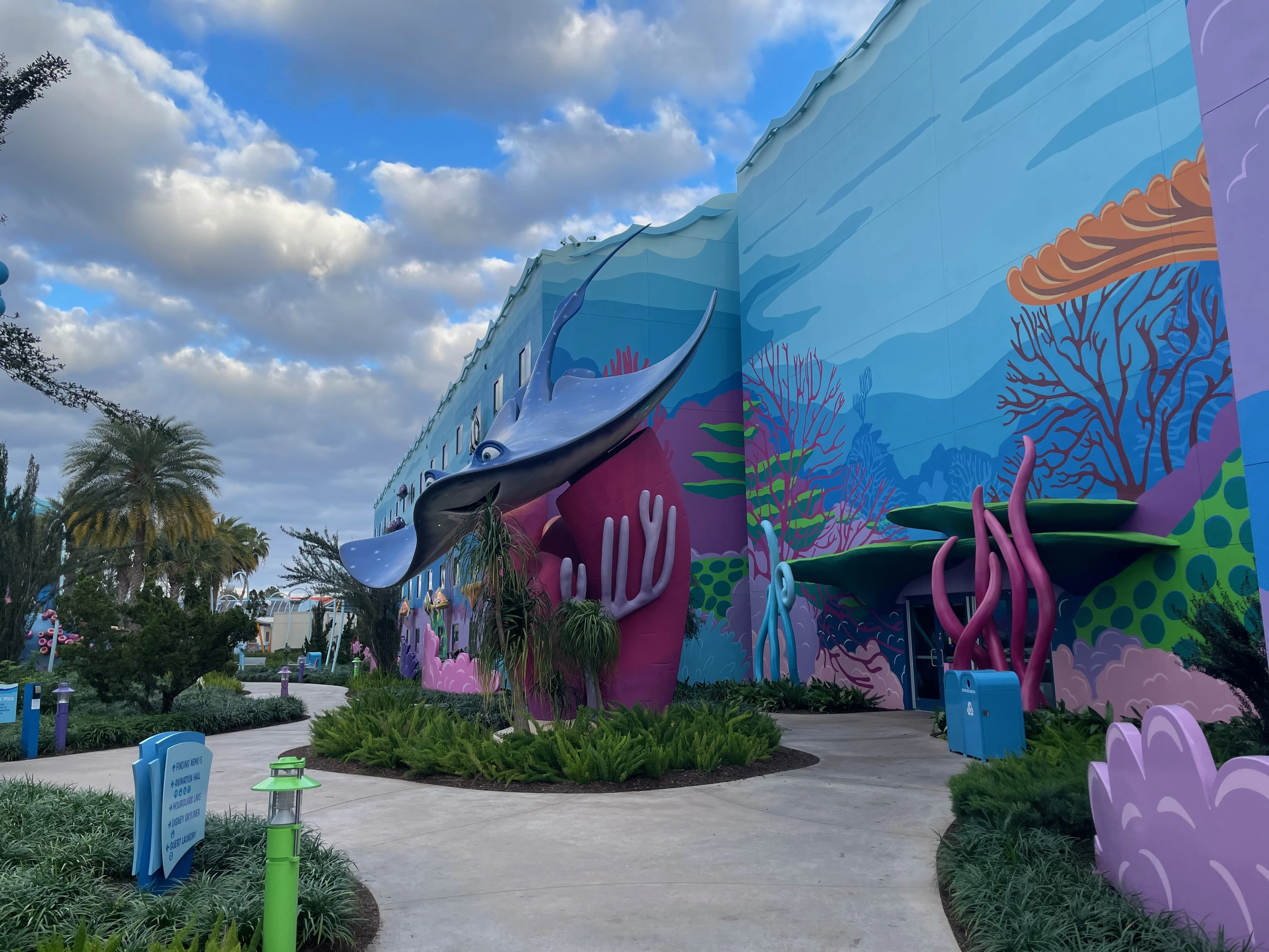 The Seas with Nemo & Friends aquarium with colorful marine life